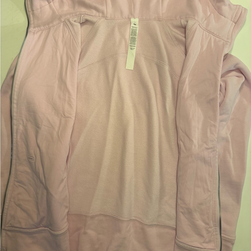 Lululemon Scuba Full Zip Hoodie. New without tags. Size 12. Pink - Picture 6 of 9